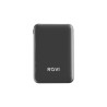 POWER BANK 5.000MAH BLACK POWER PLUS ROVI, CARICABATTERIE PORTATILE 2 PORTE USB-A 1 USB-C