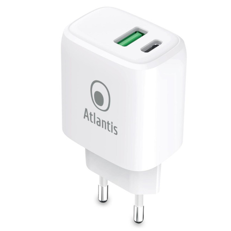 ALIMENTATORE DA 20 W ATLANTIS UNIVERSALE PER SMARTPHONE E TABLET PD20GN