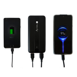 POWER BANK DA 10000 MAH TECHLY USB-C OUTPUT 20W, CARICATORE PORTATILE DA VIAGGIO