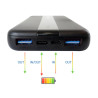 POWER BANK DA 10000 MAH TECHLY USB-C OUTPUT 20W, CARICATORE PORTATILE DA VIAGGIO
