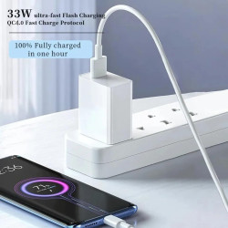 CARIBATTERIA DA 33W XIAOMI VELOCE BHR9956EU USB-A + CAVO TYPE-C WHITE, PER SMARTPHONE E TABLET