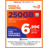 Passa a WINDTRE ed avrai a 6.99 € al mese, 250 GB in 5G + chiamate illimitate verso tutti + 50 sms