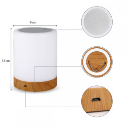 LAMPADA USB SMART TOUCH 5 COLORI SELEZIONABILI REGOLAZIONE INTENSITA