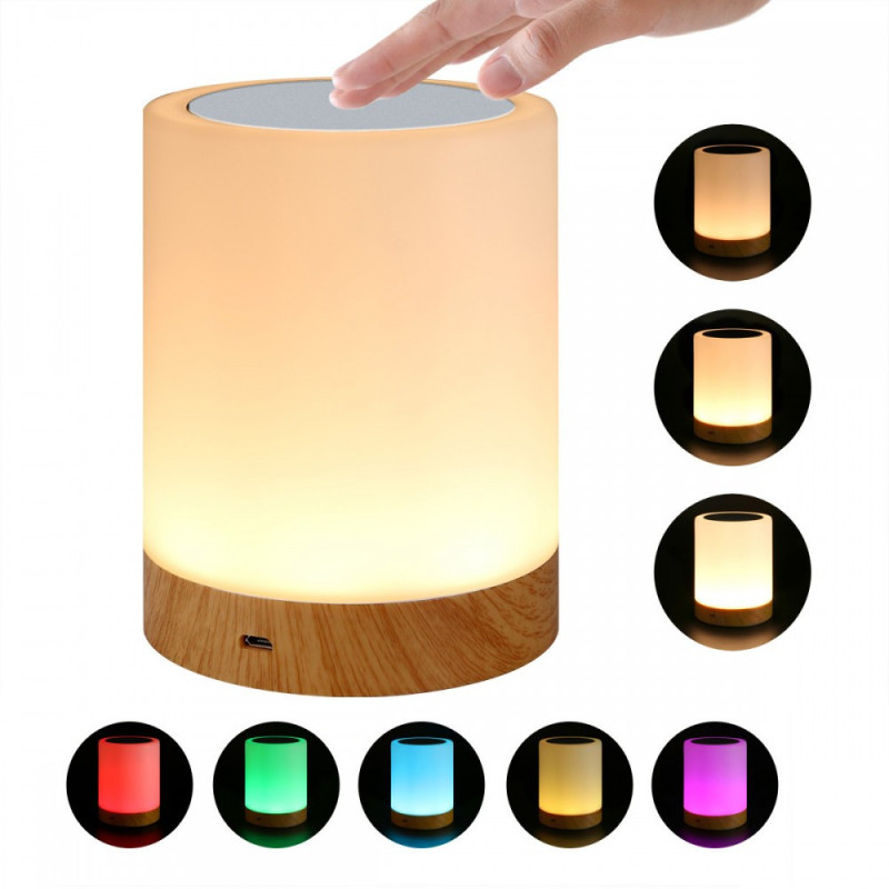 LAMPADA USB SMART TOUCH 5 COLORI SELEZIONABILI REGOLAZIONE INTENSITA
