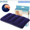 CUSCINO CAMPEGGIO-MARE GONFIABILE FLOCCATO, BLU, INTEX cm 43X28X9