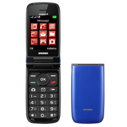 BRONDI MAGNUM 4 BLU, CELLULARE PER ANZIANI, TASTI GRANDI