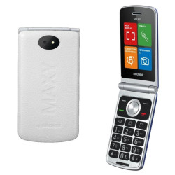 BRONDY MAXY WHITE, TELEFONO PER ANZIANI, SPORTELLINO, TASTI GRANDI
