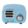 RADIO SPEAKER BLUETOOTH WIRELESS, DESIGN RADIO CLASSICO, BLU-SILVER