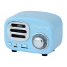 RADIO SPEAKER BLUETOOTH WIRELESS, DESIGN RADIO CLASSICO, BLU-SILVER