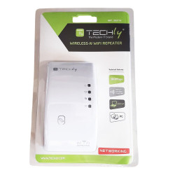 RIPETITORE WIRELESS 300N RANGE EXTENDER CON WPS TECHLY